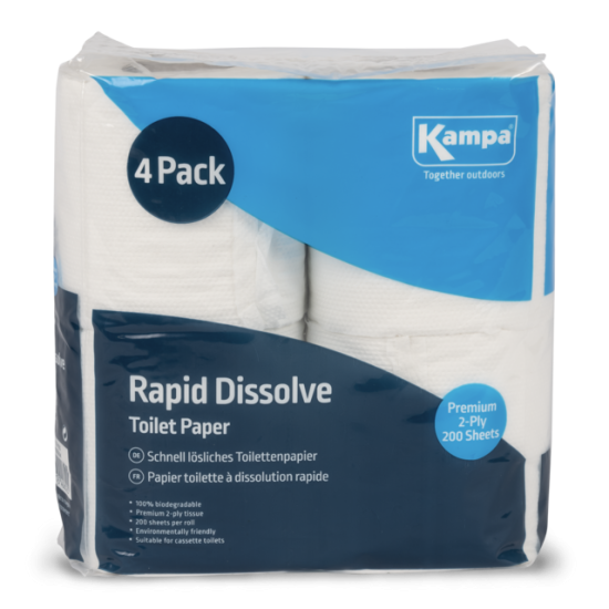 Kampa Rapid Dissolve Toilet Paper (Pack of 4)